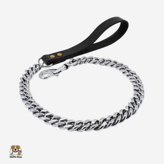 Laisse en chaîne pour Staffie