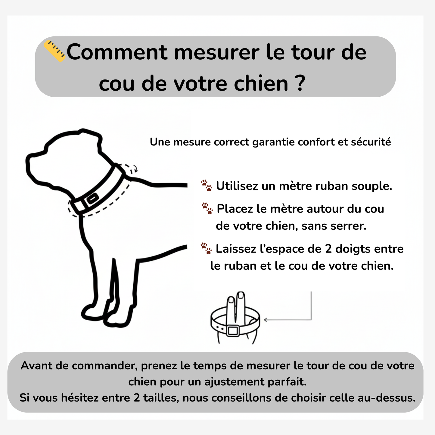 Collier en chaîne haute gamme Staffie