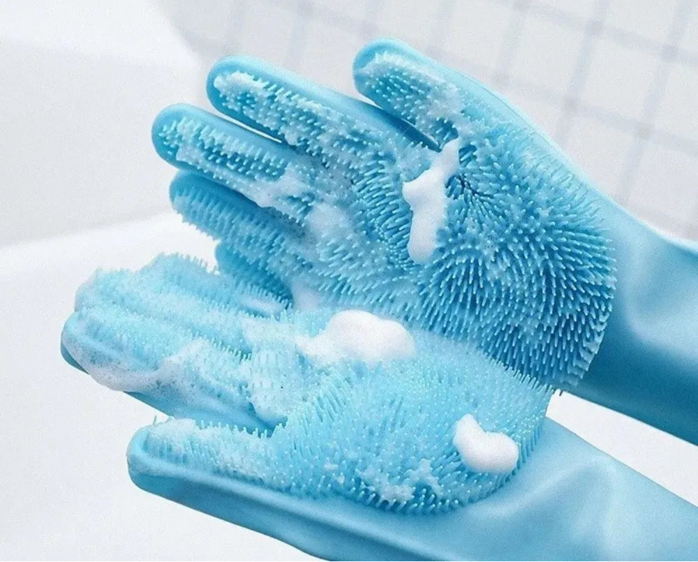 Gant brosse pour bain