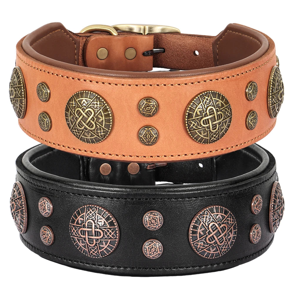 Collier en cuir pour Staffie