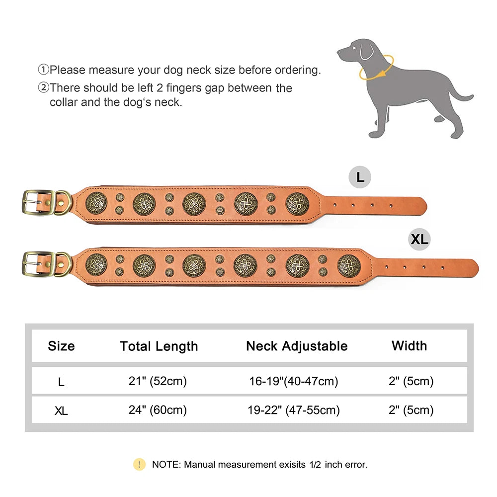 Collier en cuir pour Staffie