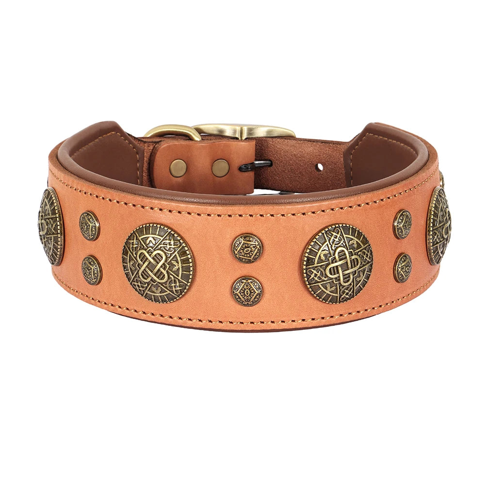 Collier en cuir pour Staffie