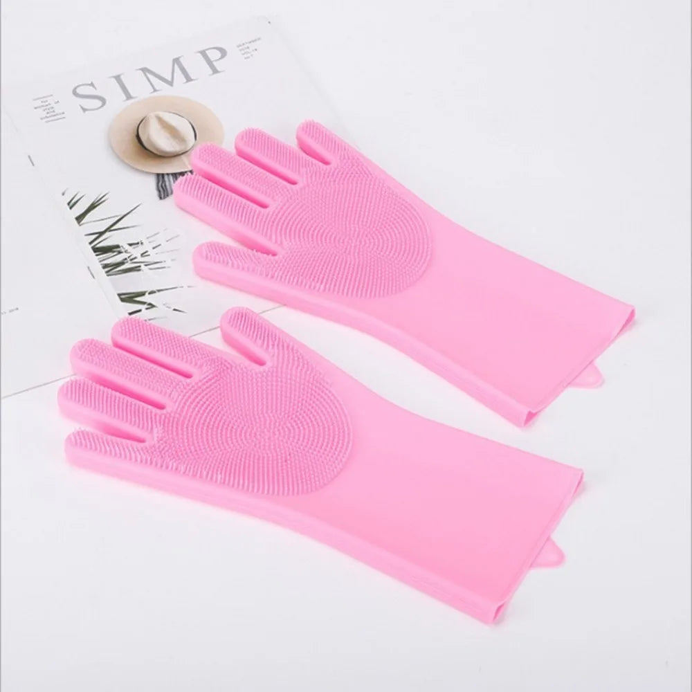 Gant brosse pour bain