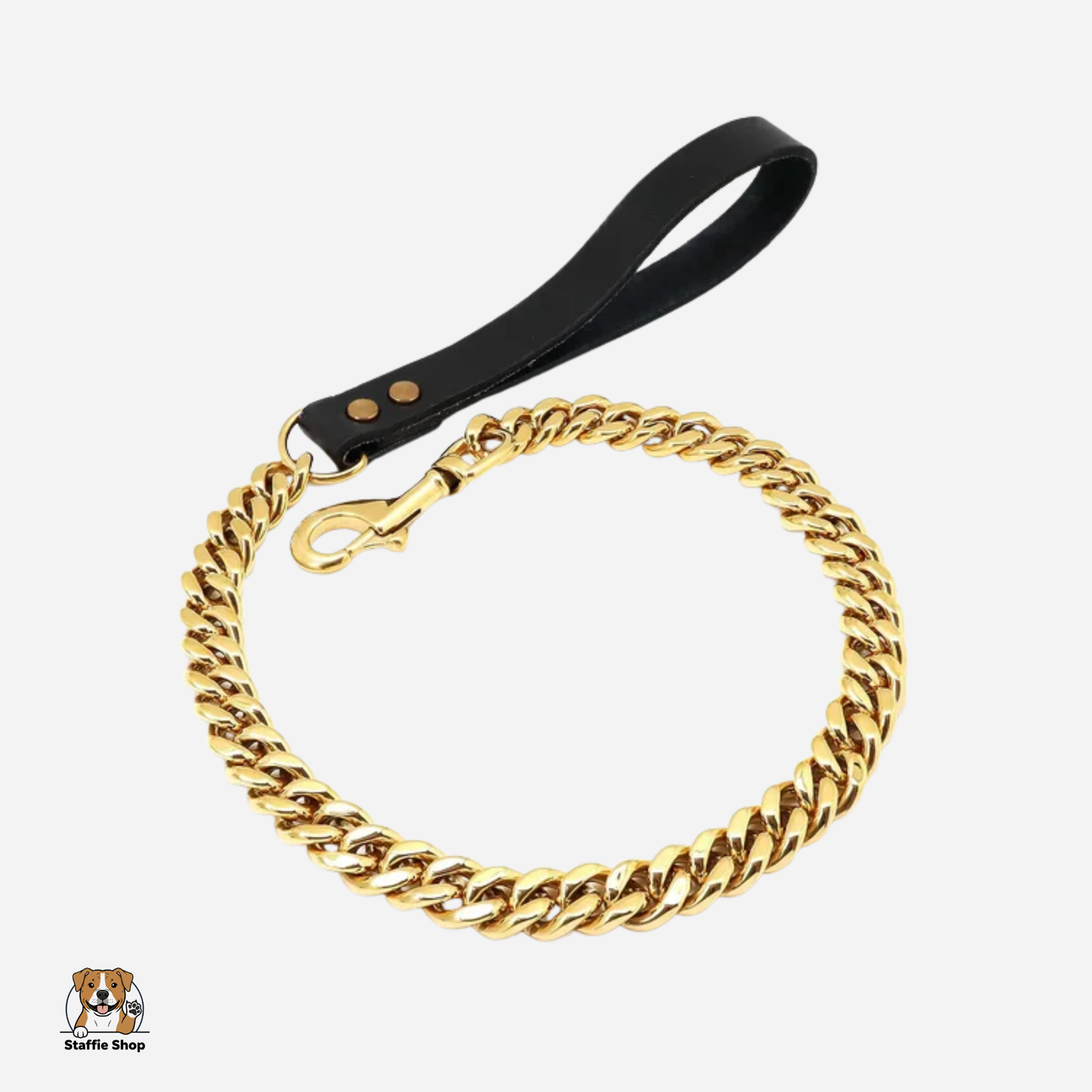 Laisse en chaîne pour Staffie