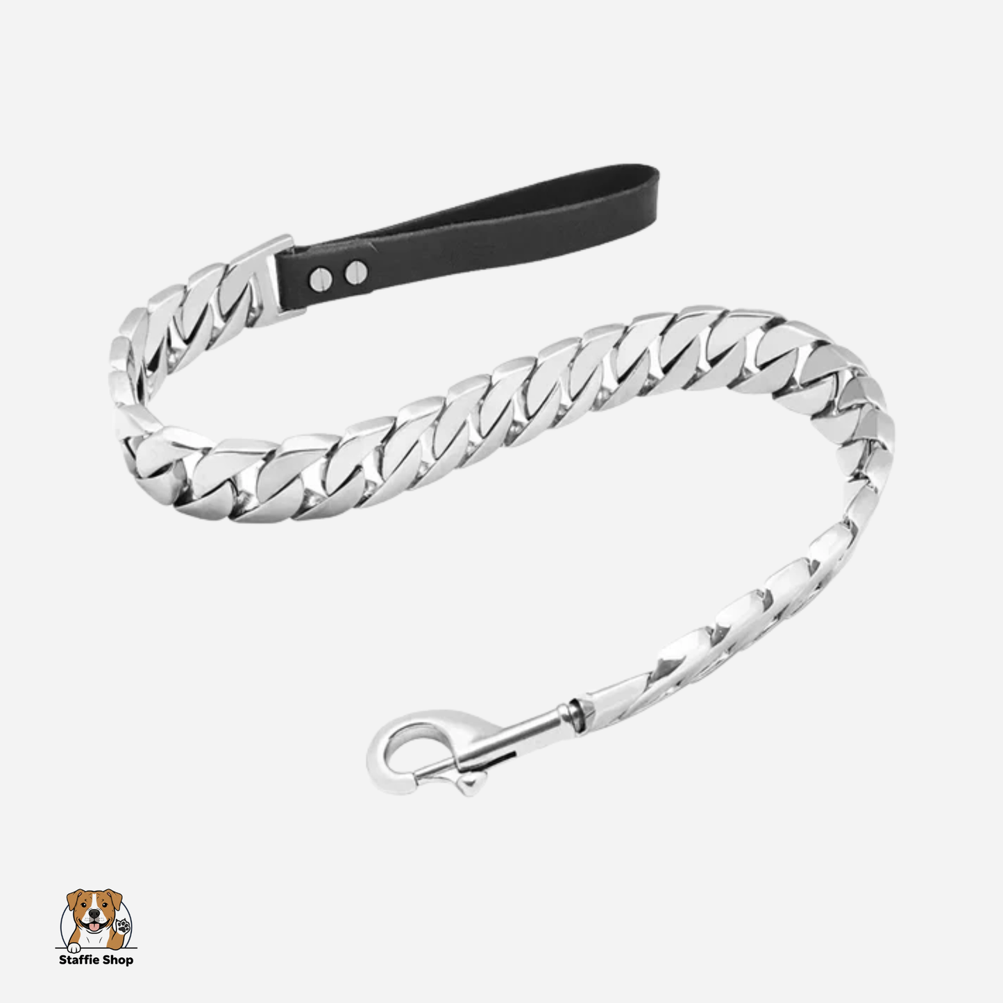 Laisse en chaîne pour Staffie