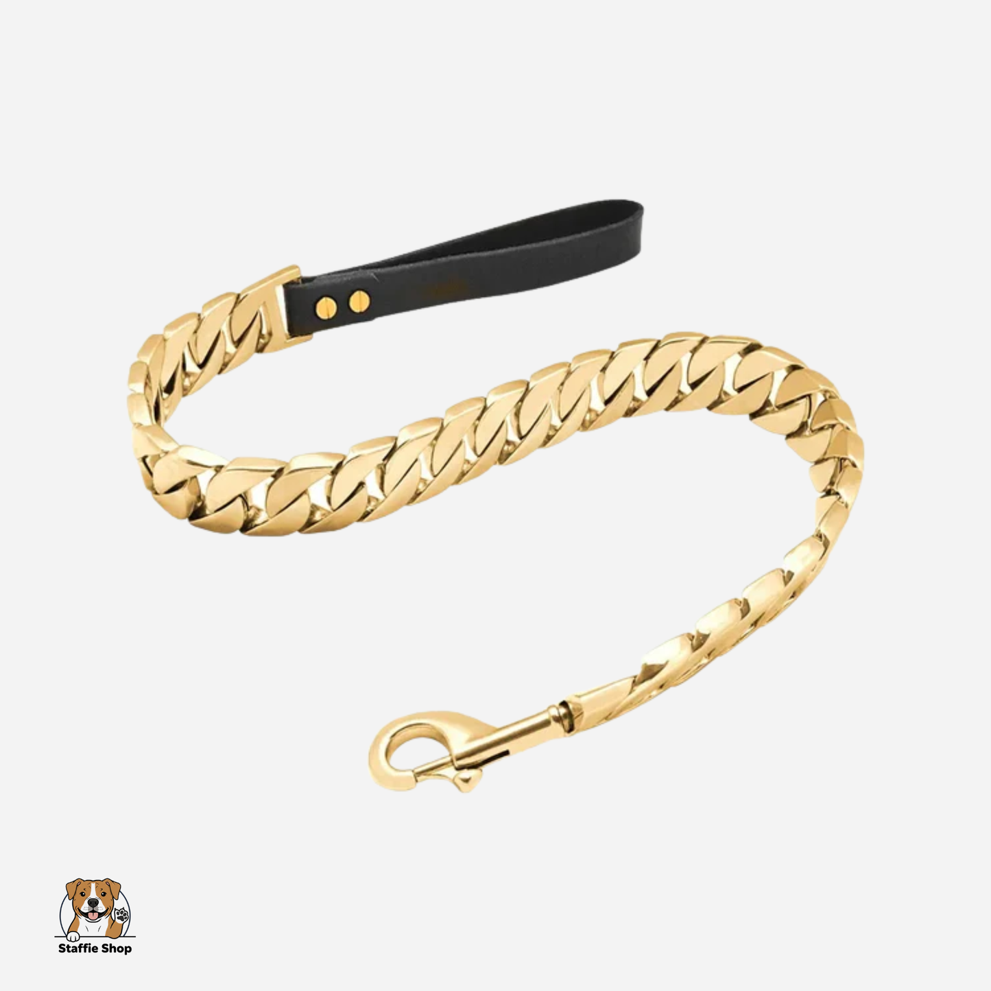 Laisse en chaîne pour Staffie