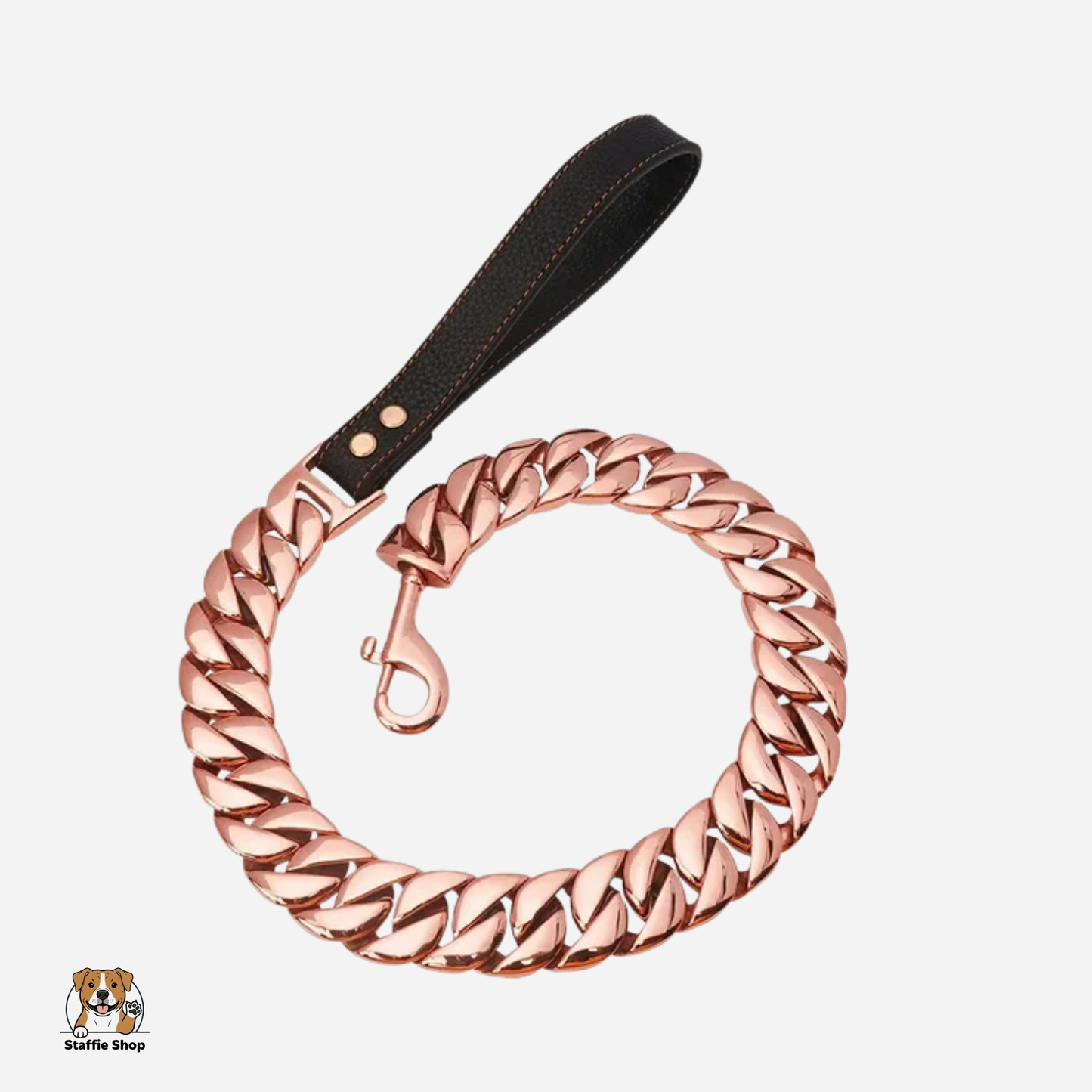 Laisse en chaîne pour Staffie