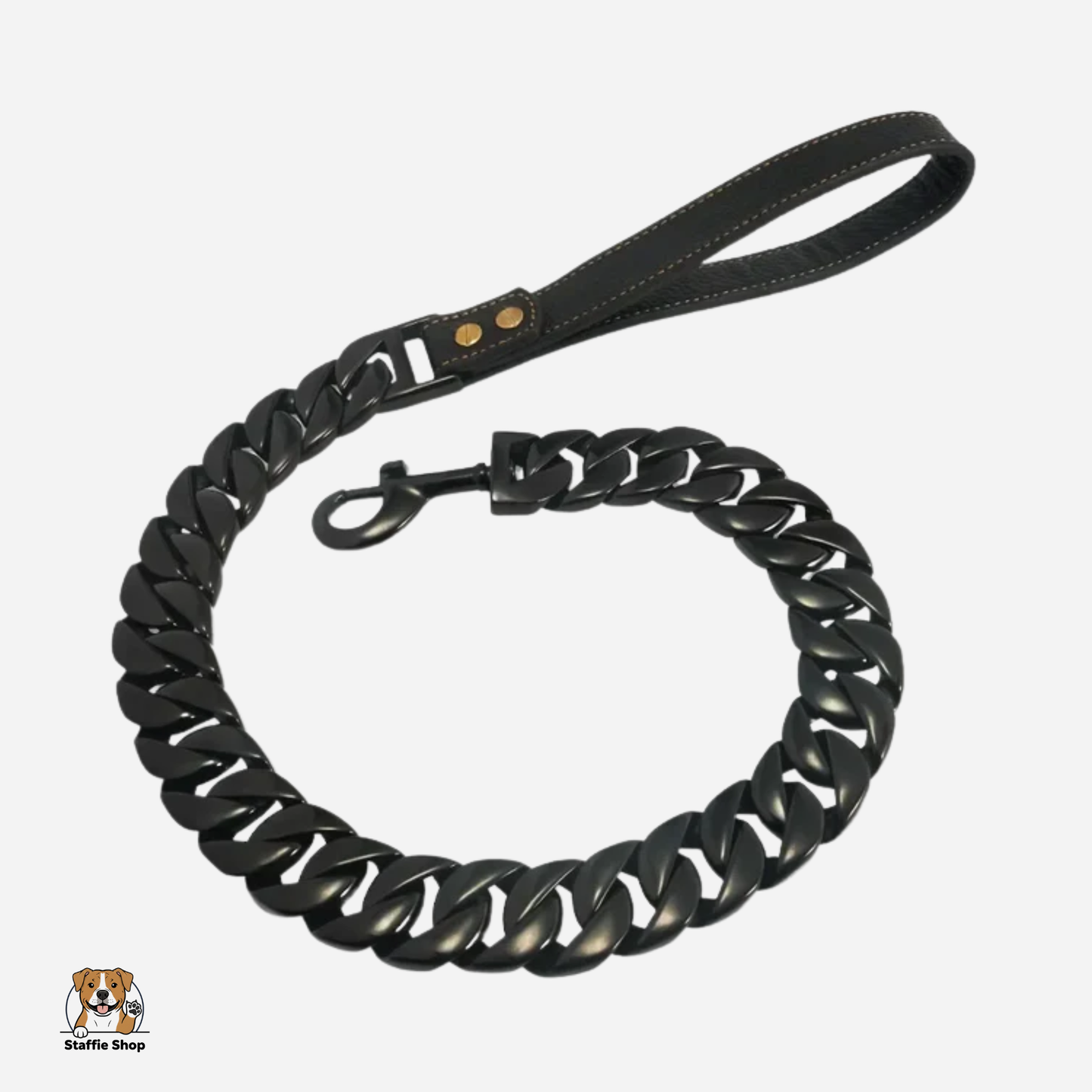 Laisse en chaîne pour Staffie