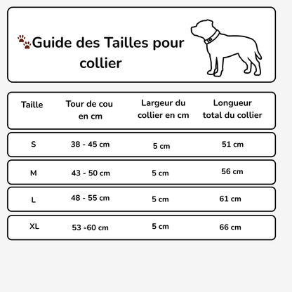 Collier en cuir large clouté