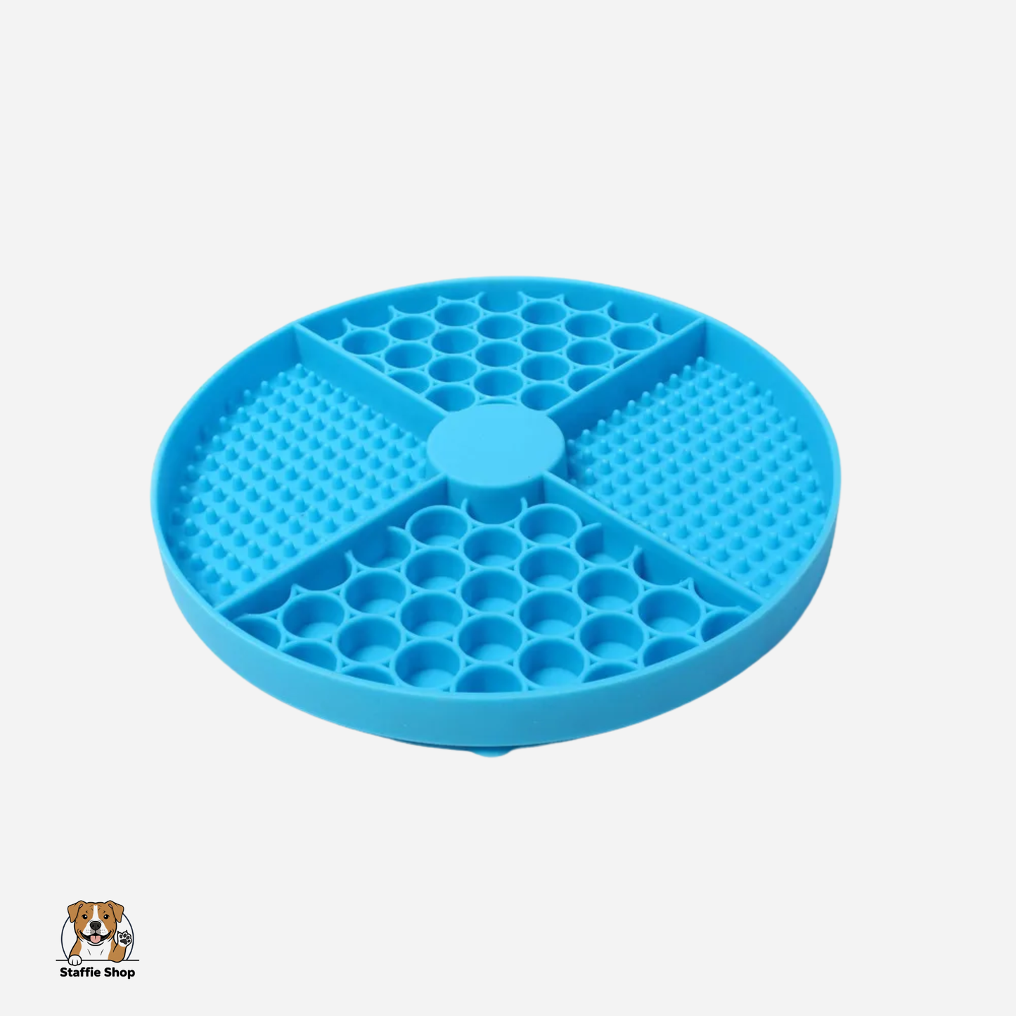 Tapis de léchage rond pour Staffie