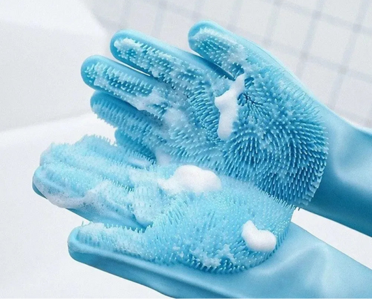 Gant brosse pour bain