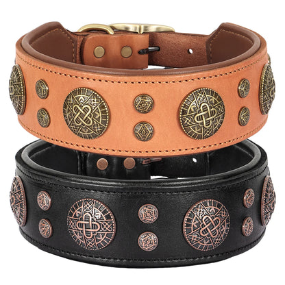 Collier en cuir pour Staffie