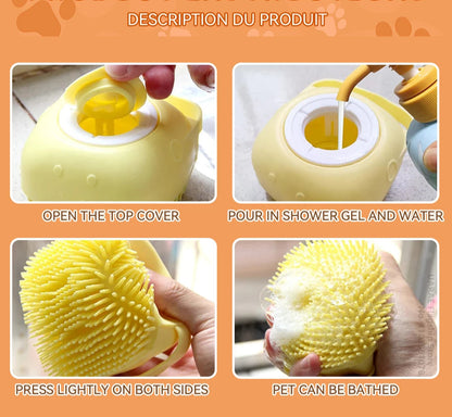 Brosse à shampoing pour Staffie