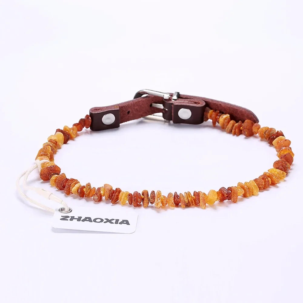 Collier Ambre antiparasitaire pour Staffie