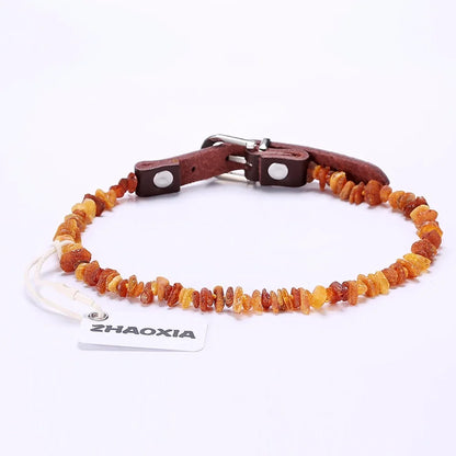 Collier Ambre antiparasitaire pour Staffie