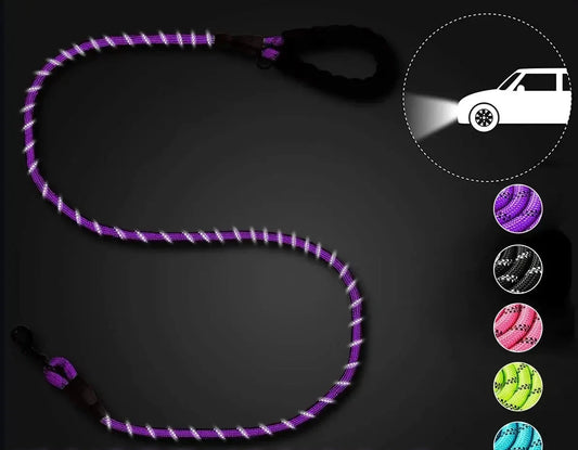 Laisse en  Corde réfléchissante